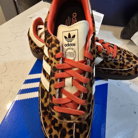 adidas Samba OG Preloved Red Leopard Men's Size 10 JI2734 NEW Pony Hair RARE SZ - Picture 3 of 15